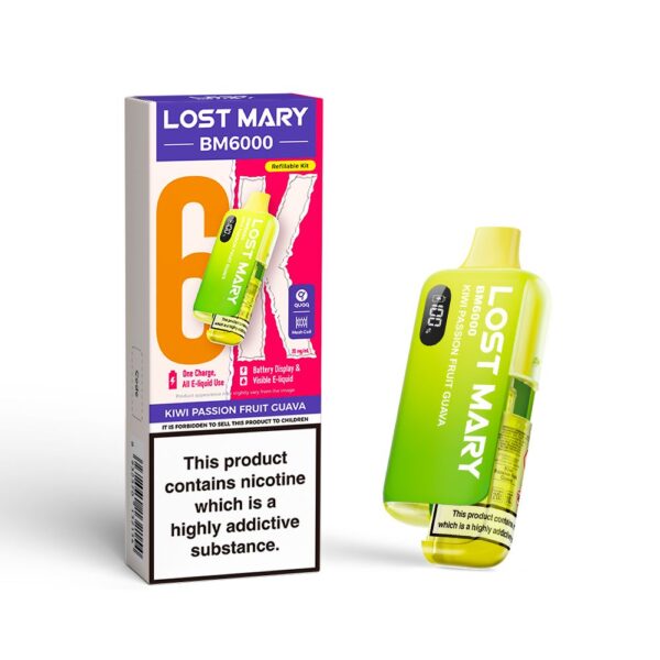 LOST MARY KIWI PASSION FRUIT GUAVA PREFILLED POD KIT