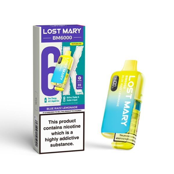 LOST MARY BLUE RAZZ LEMONADE PREFILLED POD KIT