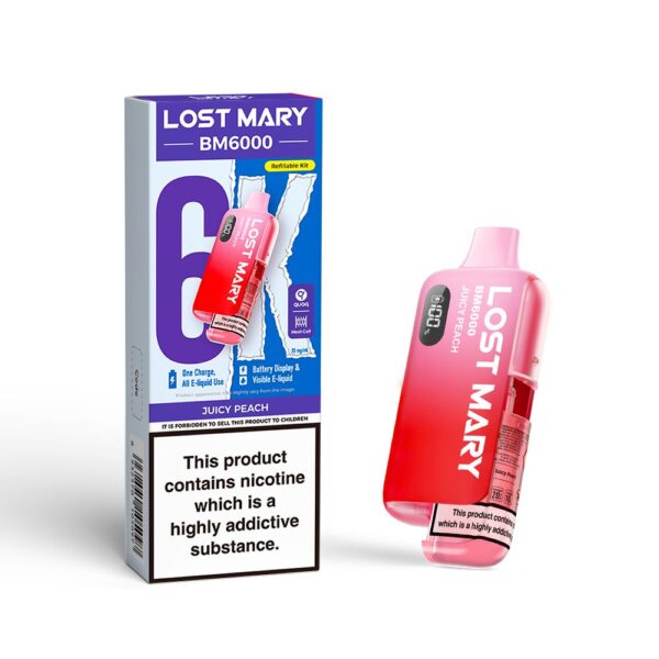 LOST MARY JUICY PEACH PREFILLED POD KIT