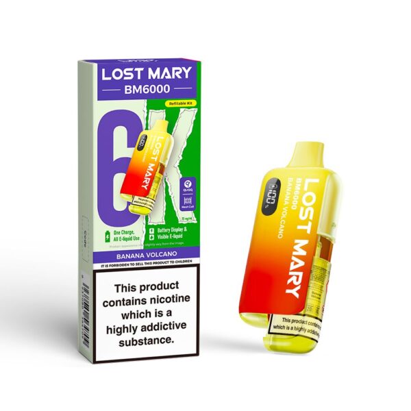 LOST MARY BANANA VOLCANO PREFILLED POD KIT
