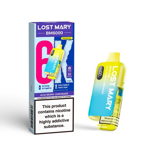 LOST MARY ACAI BERRY LEMONADE PREFILLED POD KIT