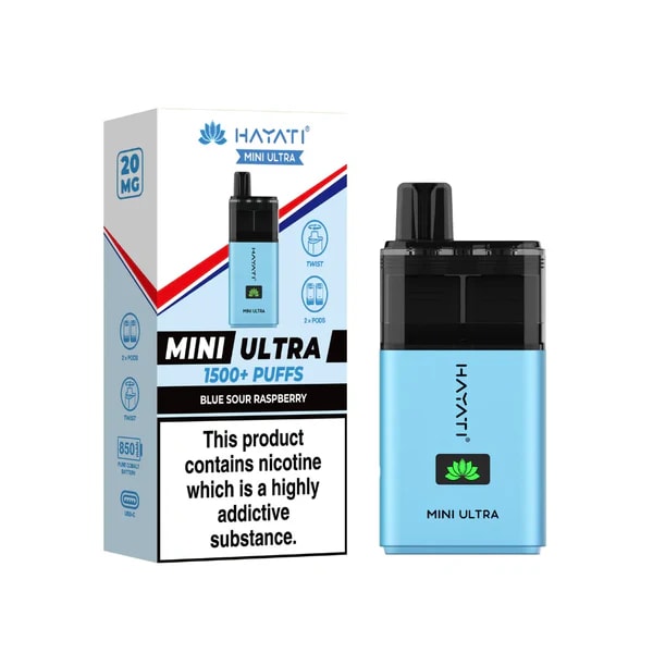 HAYATI MINI ULTRA BLUE SOUR RASPBERRY PREFILLED POD KIT