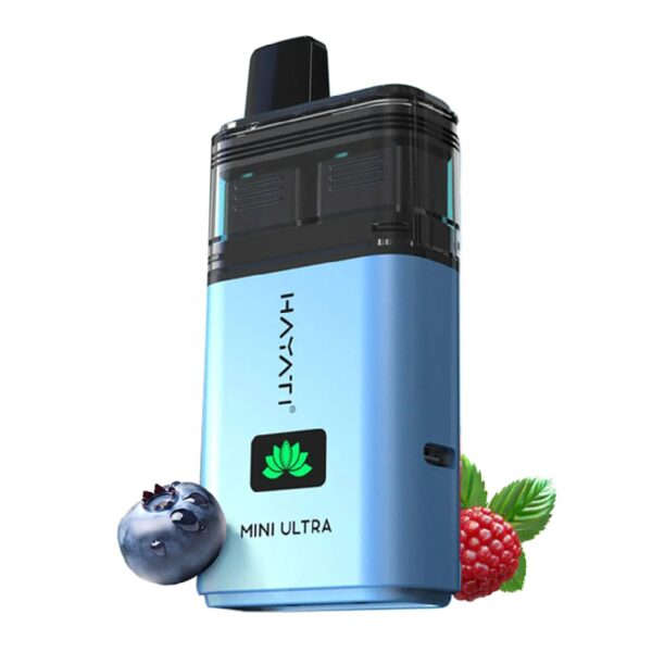 Second image of HAYATI MINI ULTRA BLUE SOUR RASPBERRY PREFILLED POD KIT