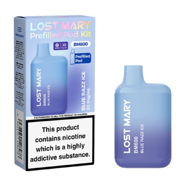 LOST MARY BLUE RAZZ ICE PREFILLED POD KIT