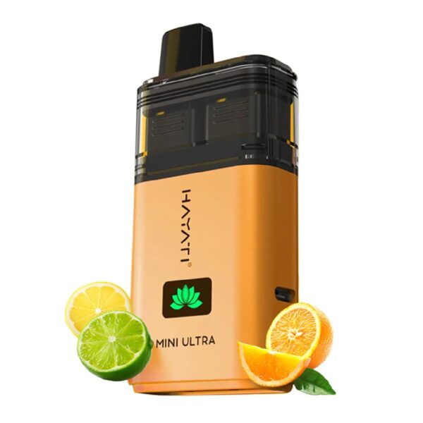 Second image of HAYATI ULTRA MINI COLA ICE/ ORANGE LEMON & LIME PREFILLED POD KIT