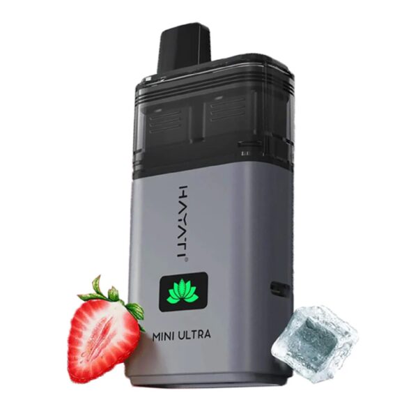 Second image of HAYATI ULTRA MINI STRAWBERRY RASPBERRY ICE PREFILLED POD KIT