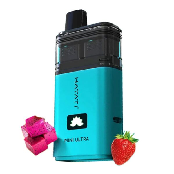 Second image of HAYATI ULTRA MINI STRAW' GUAVA / DRAGON BERRIES PREFILLED POD KIT