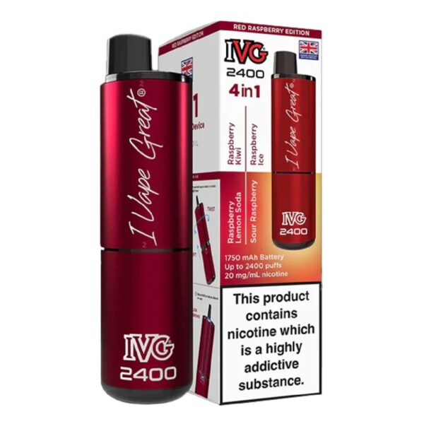 IVG RED RASPBERRY EDITION 4 IN 1 PREFILLED POD KIT