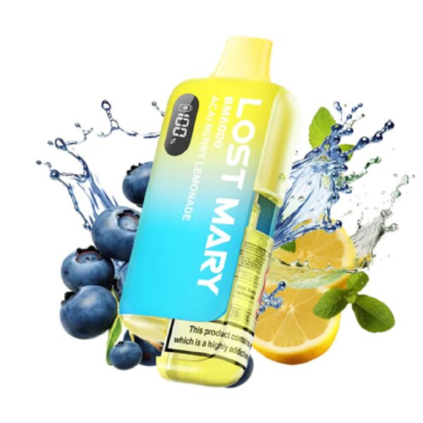 Second image of LOST MARY ACAI BERRY LEMONADE PREFILLED POD KIT