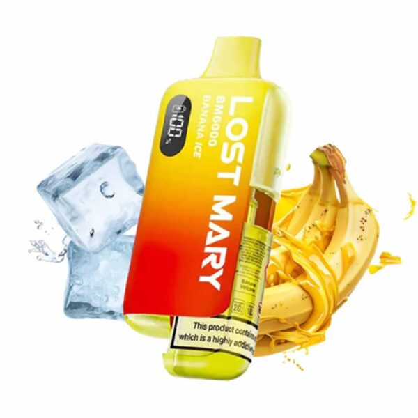 Second image of LOST MARY BANANA ICE PREFILLED POD KIT