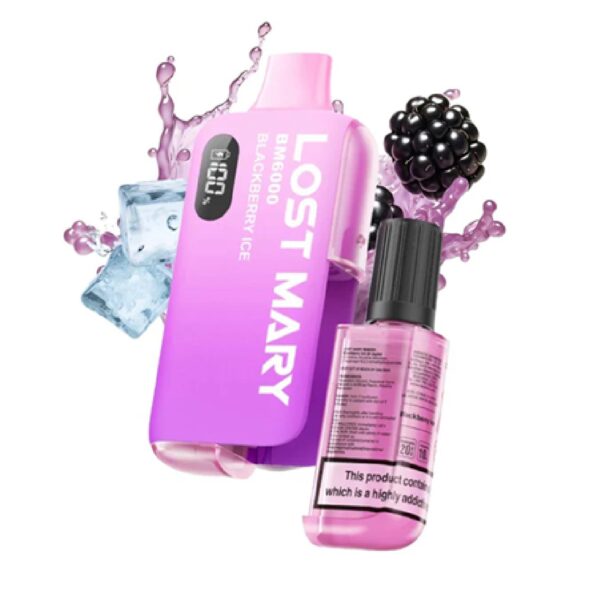 Second image of LOST MARY BLACKBERRY ICE PREFILLED POD KIT