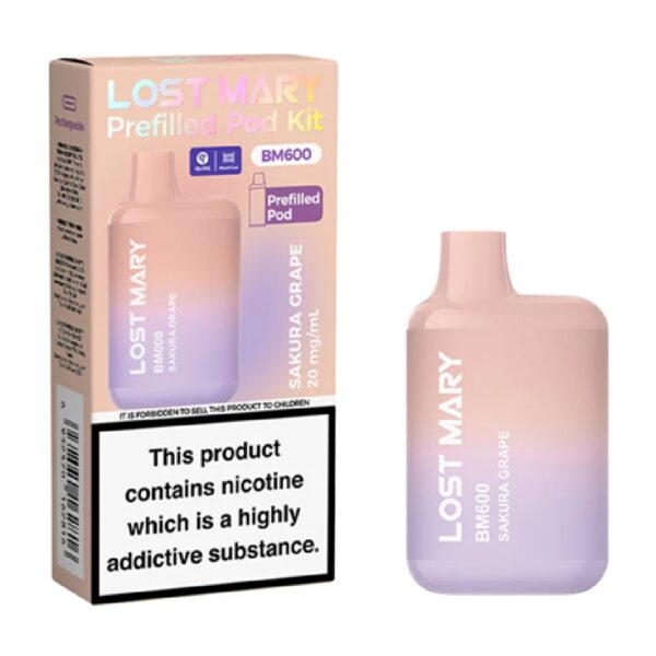 LOST MARY SAKURA GRAPE PREFILLED POD KIT