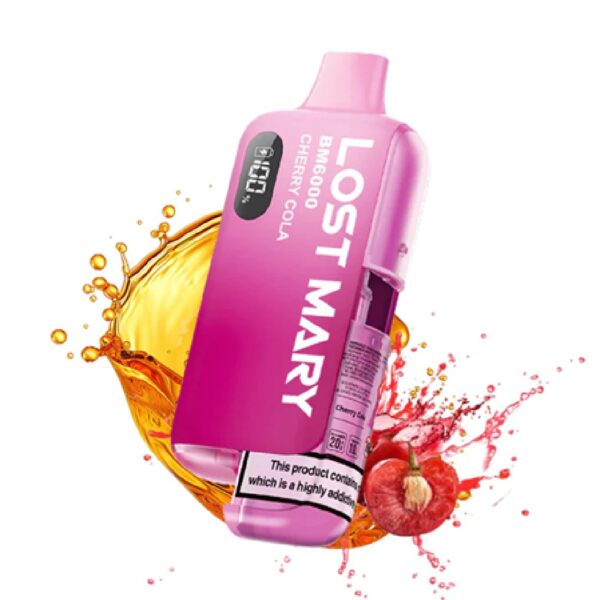 Second image of LOST MARY CHERRY COLA PREFILLED POD KIT