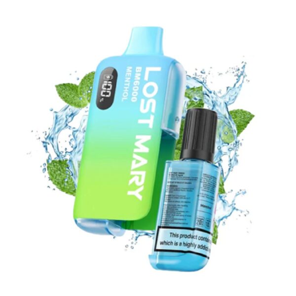 Second image of LOST MARY MENTHOL PREFILLED POD KIT