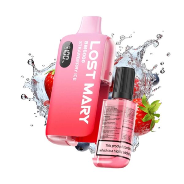 Second image of LOST MARY STRAWBERRY ICE PREFILLED POD KIT