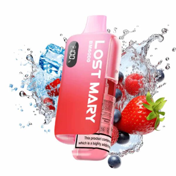 Second image of LOST MARY STRAWBERRY RASPBERRY BLACKBERRY PREFILLED POD KIT