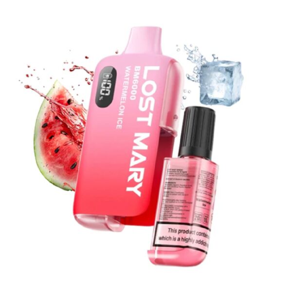 Second image of LOST MARY WATERMELON ICE PREFILLED POD KIT