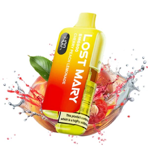 Second image of LOST MARY CHERRY PEACH LEMONADE PREFILLED POD KIT