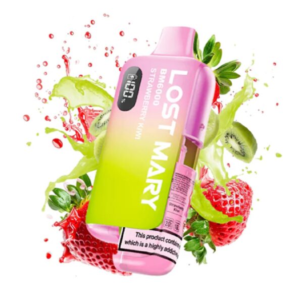 Second image of LOST MARY STRAWBERRY KIWI PREFILLED POD KIT
