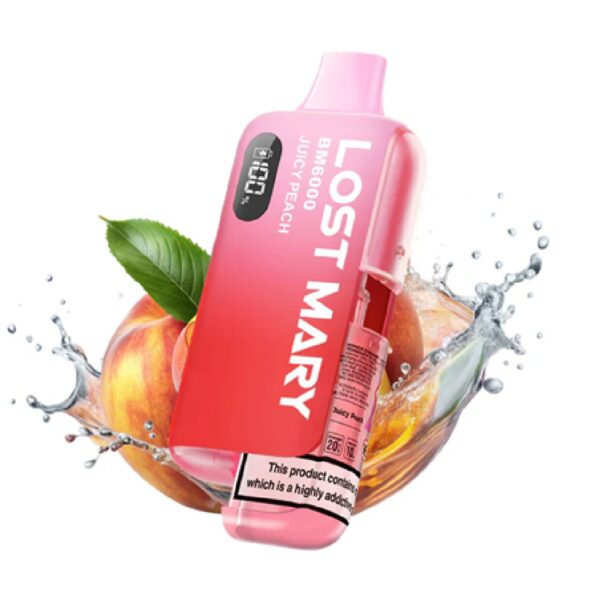 Second image of LOST MARY JUICY PEACH PREFILLED POD KIT