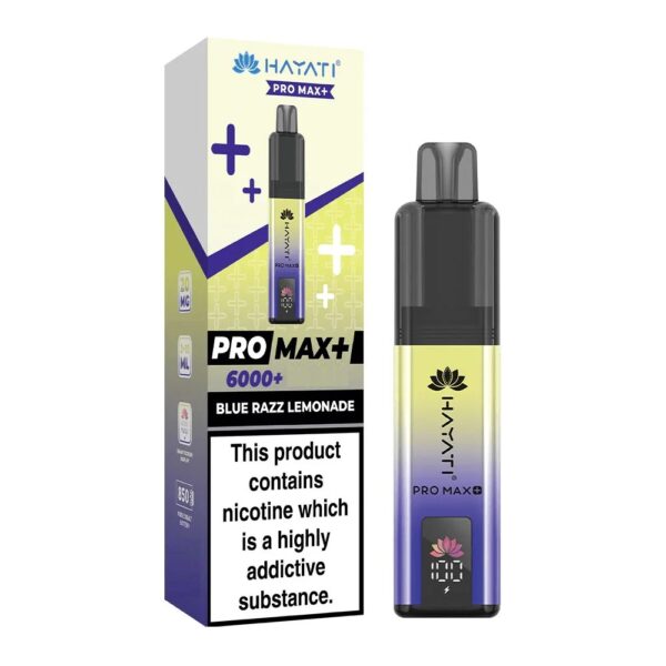 HAYATI PRO MAX BLUE RAZZ LEMONADE PREFILLED POD KIT
