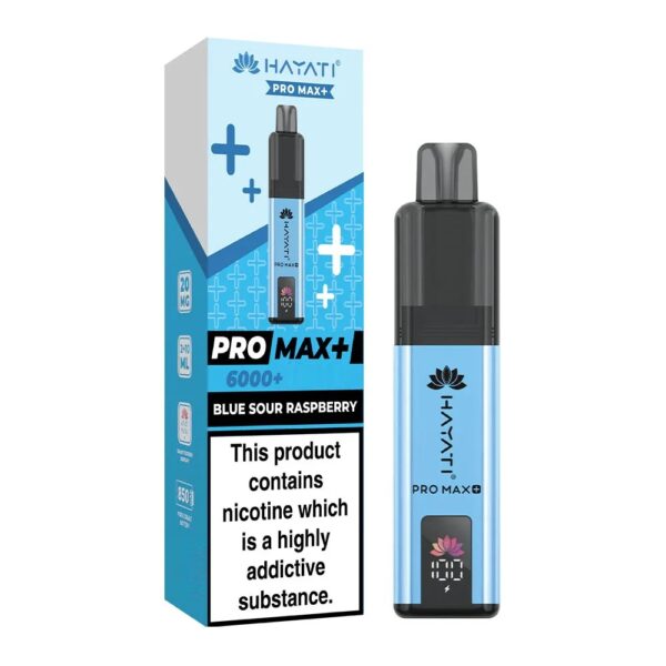 Second image of HAYATI PRO MAX BLUE SOUR RASPBERRY PREFILLED POD KIT