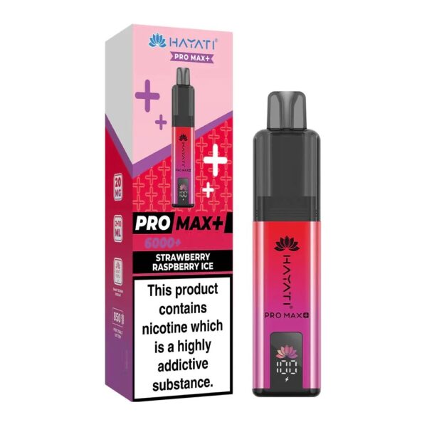 HAYATI PRO MAX STRAWBERRY RASPBERRY ICE PREFILLED POD KIT