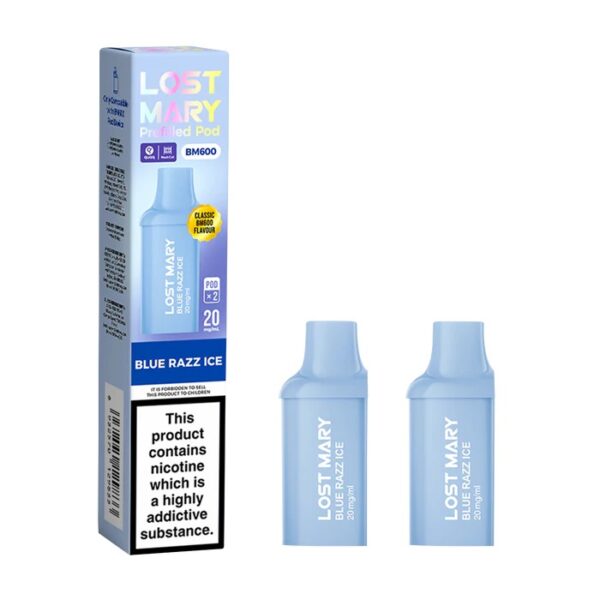 LOST MARY BLUE RAZZ ICE PREFILLED POD