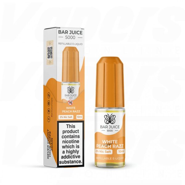 BAR JUICE 5000 WHITE PEACH RAZZ