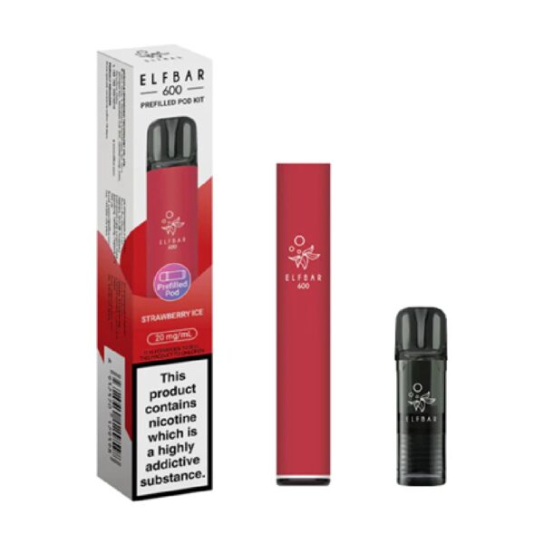 ELFBAR STRAWBERRY ICE PREFILLED POD KIT